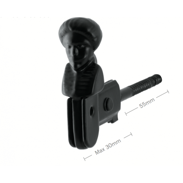 Luikvastzetter vast met tuimelaar